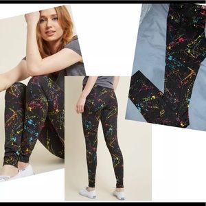 Modcloth, Tipsy Elves, Splatter of Fact leggings.